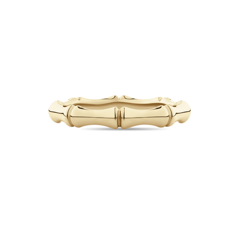 Bamboo Style Ring in 18ct Yellow Gold