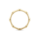 Bamboo Style Ring in 18ct Yellow Gold