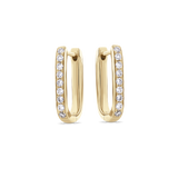 Diamond Huggies in 18ct Yellow Gold