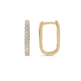 Diamond Huggies in 18ct Yellow Gold