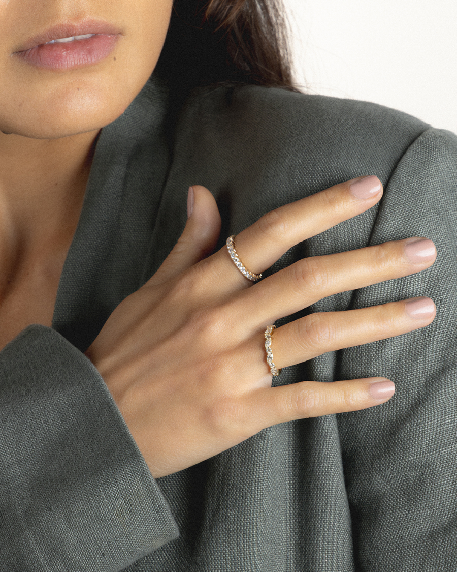W.12 | Marquise and Round Diamond Wedding Band