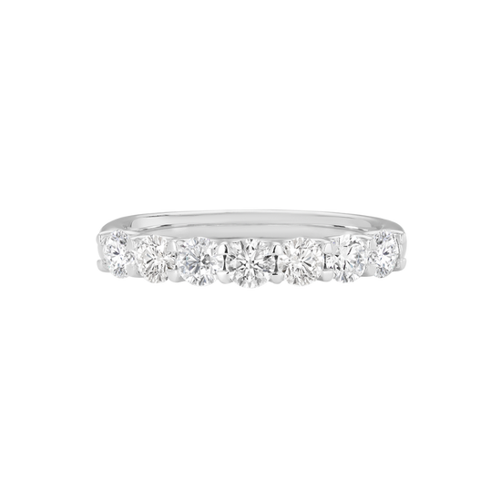 Round Brilliant Cut Diamond Eternity Band in 18ct White Gold