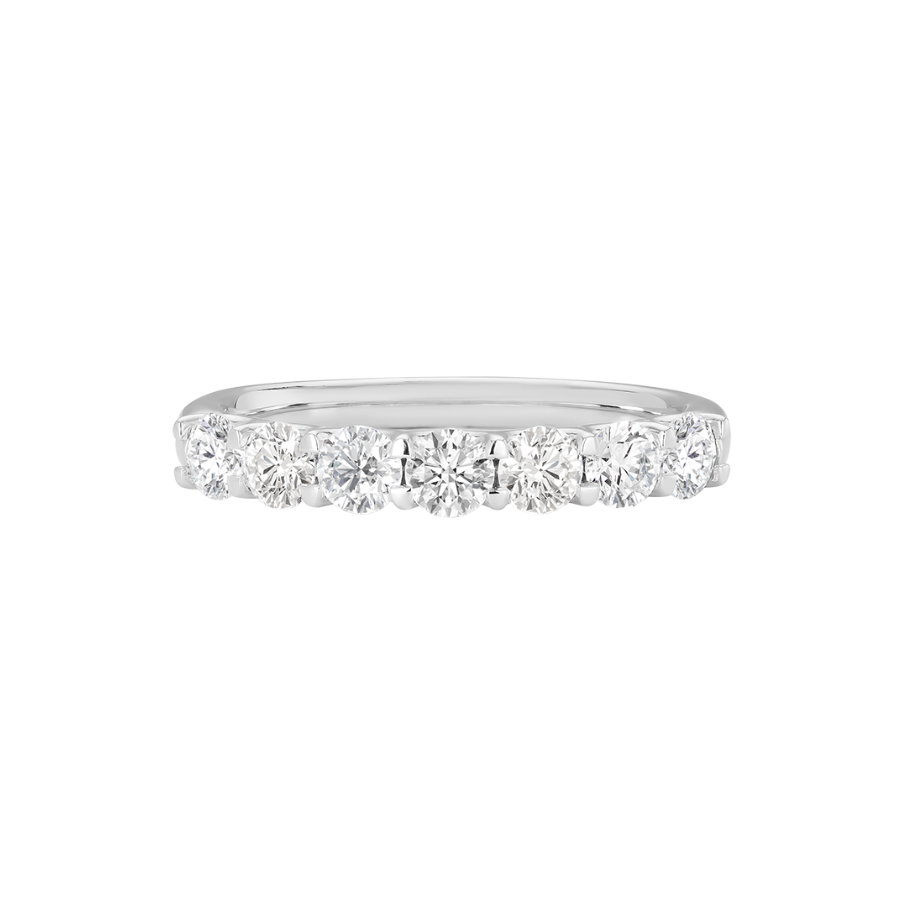 Round Brilliant Cut Diamond Eternity Band in 18ct White Gold