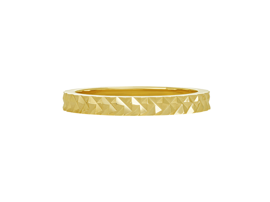 A.G round brilliant cut diamond bead set claw band.