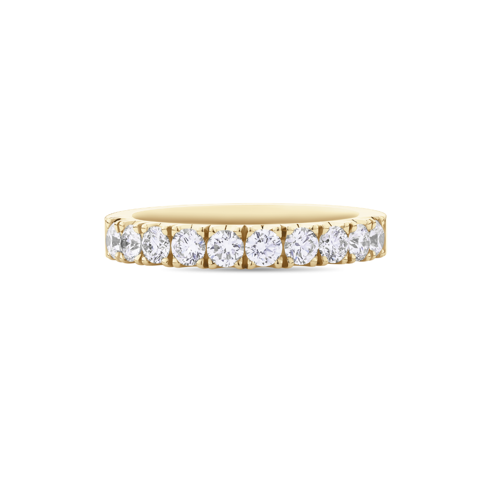 Split Bead Round Diamond Eternity Band