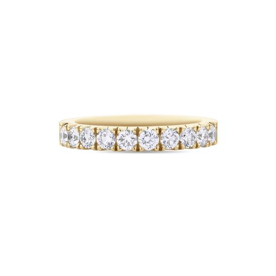 Split Bead Round Diamond Eternity Band