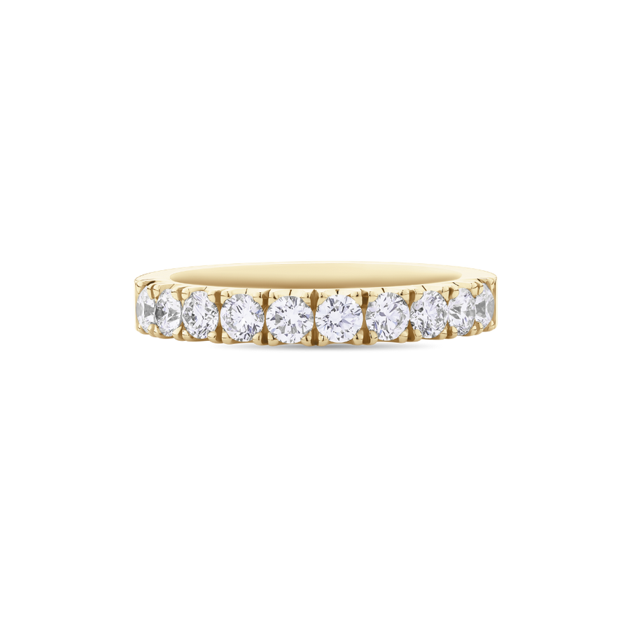 Split Bead Round Diamond Eternity Band