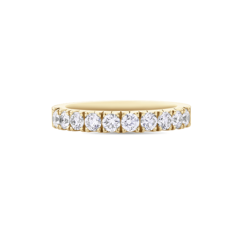 Split Bead Round Diamond Eternity Band