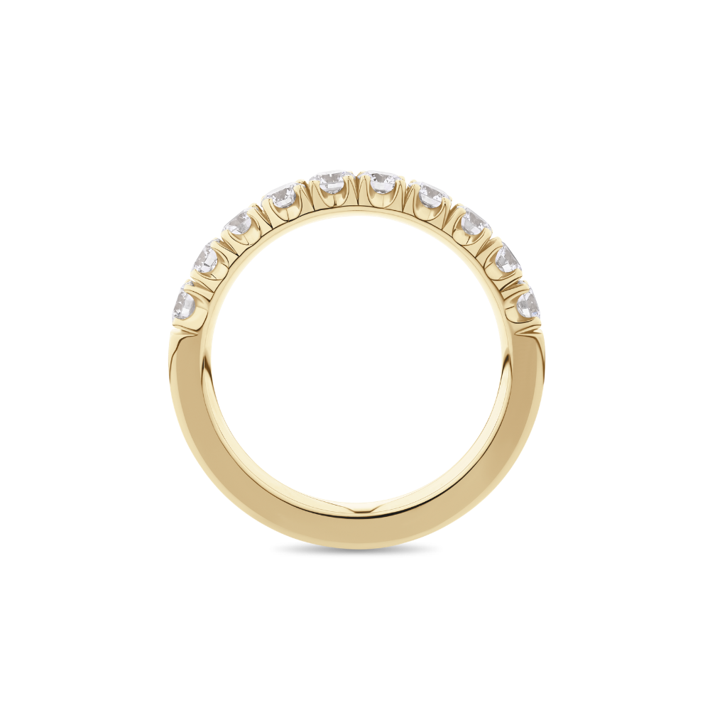 Split Bead Round Diamond Eternity Band