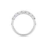 Double Gallery Diamond Eternity Band in 18ct White Gold