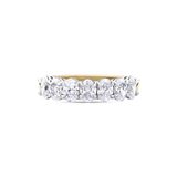 Half Set Diamond Oval Eternity Band
