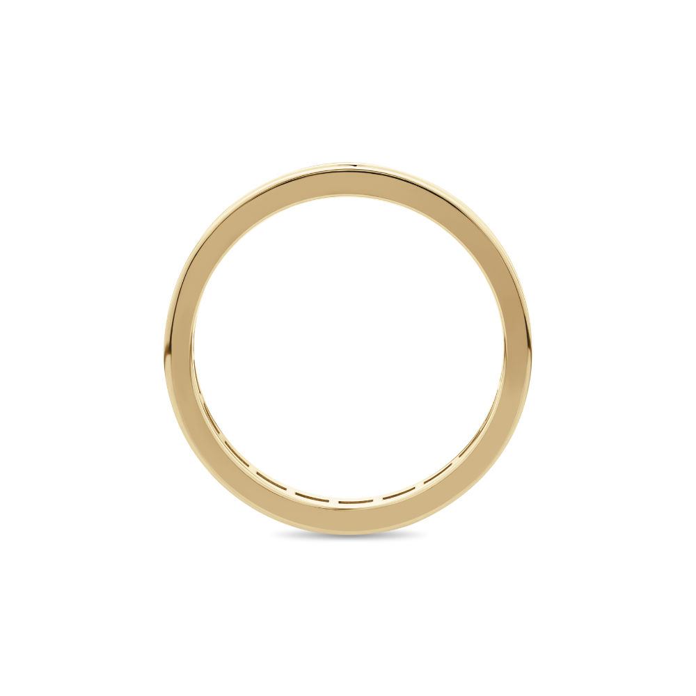 Mens Diamond Set Wedding Band in 18ct Yellow Gold