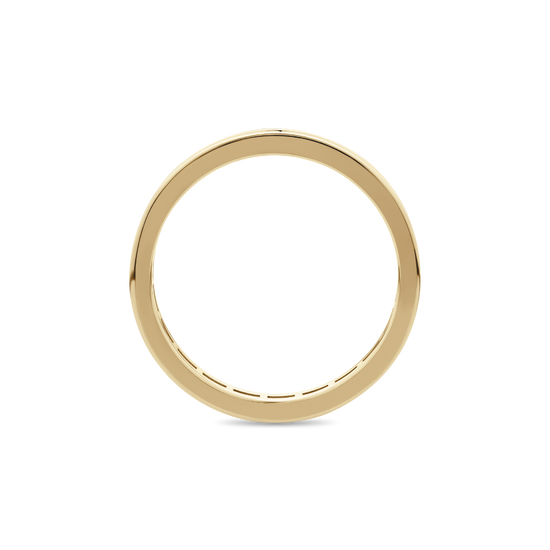 Mens Diamond Set Wedding Band in 18ct Yellow Gold