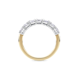 Half Set Diamond Oval Eternity Band