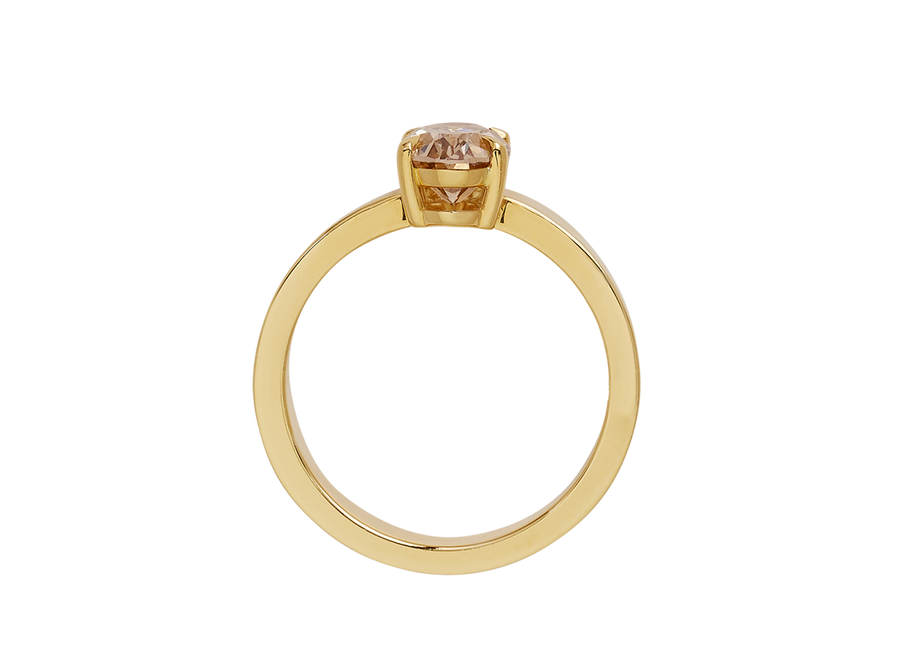 Champagne Diamond Cigar Ring