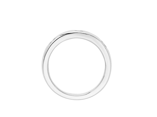 A.G Designer Jeweller signature custom designed hammer set oval cut diamond wedding ring.