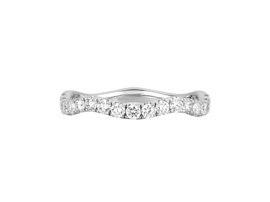 W.33 | Diamond Wave Style Wedding Band