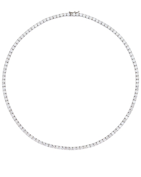21ct Diamond Tennis Necklace in 18ct Gold