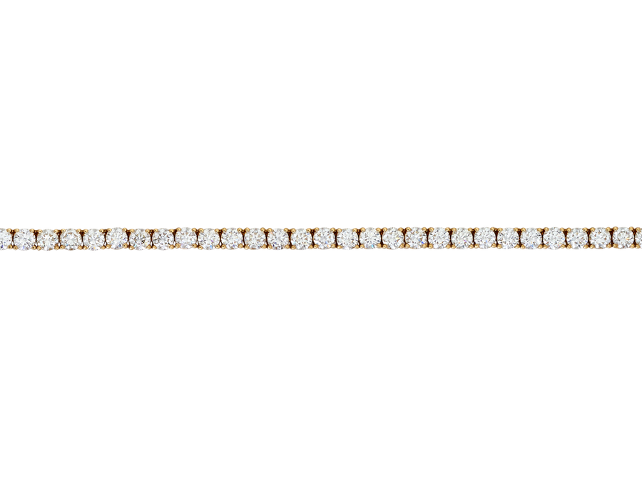 11.5ct Diamond Tennis Necklace in 18ct Yellow Gold
