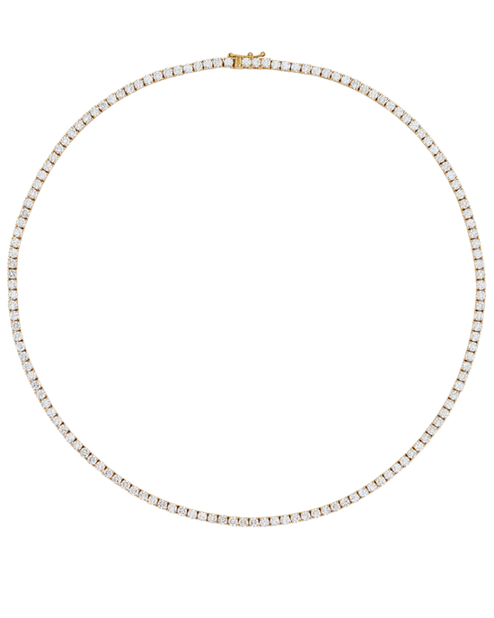 11.5ct Diamond Tennis Necklace in 18ct Yellow Gold