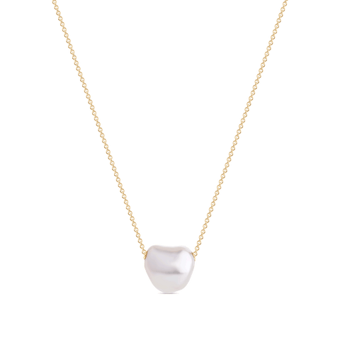 Keshi Pearl Chain Necklace