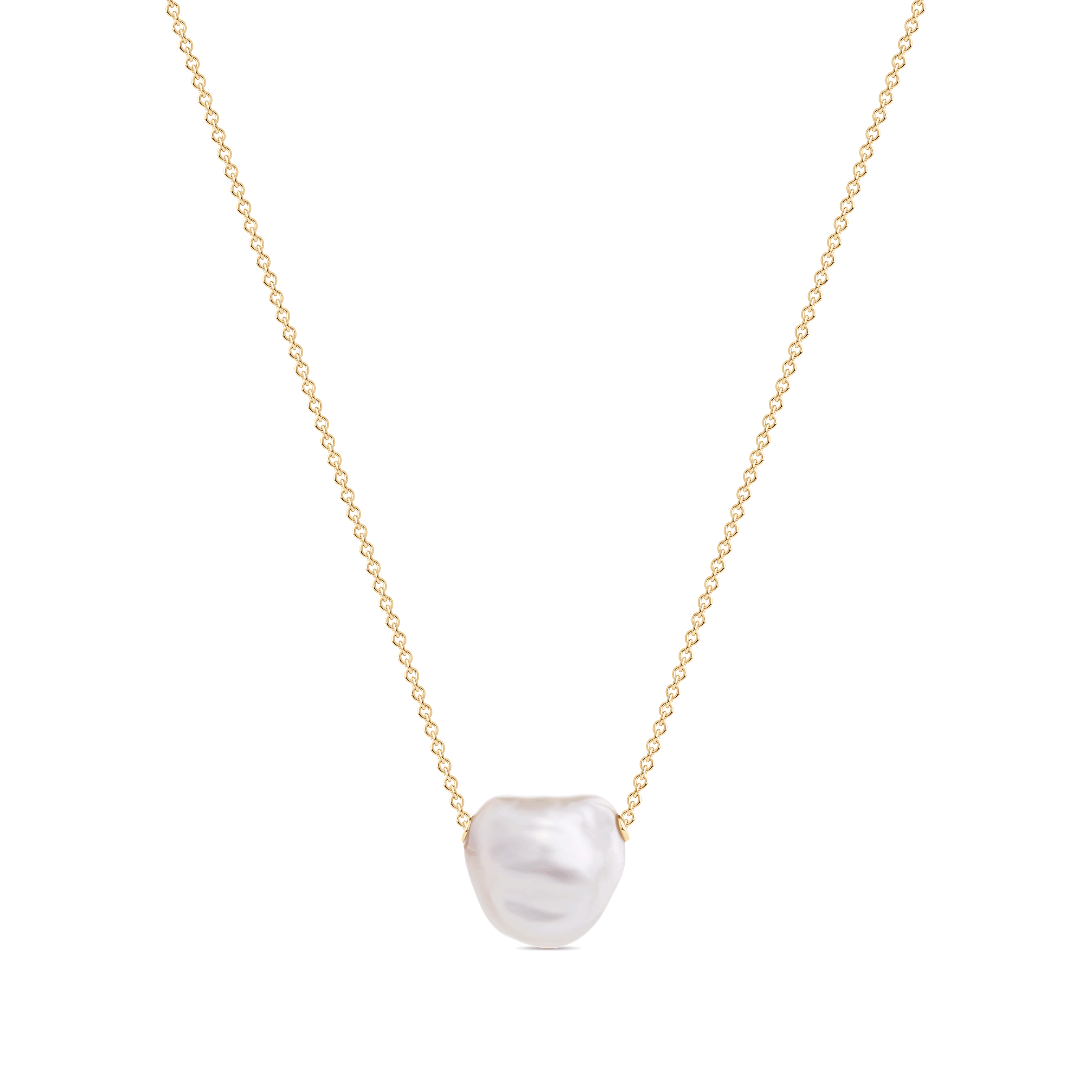 Keshi Pearl Chain Necklace