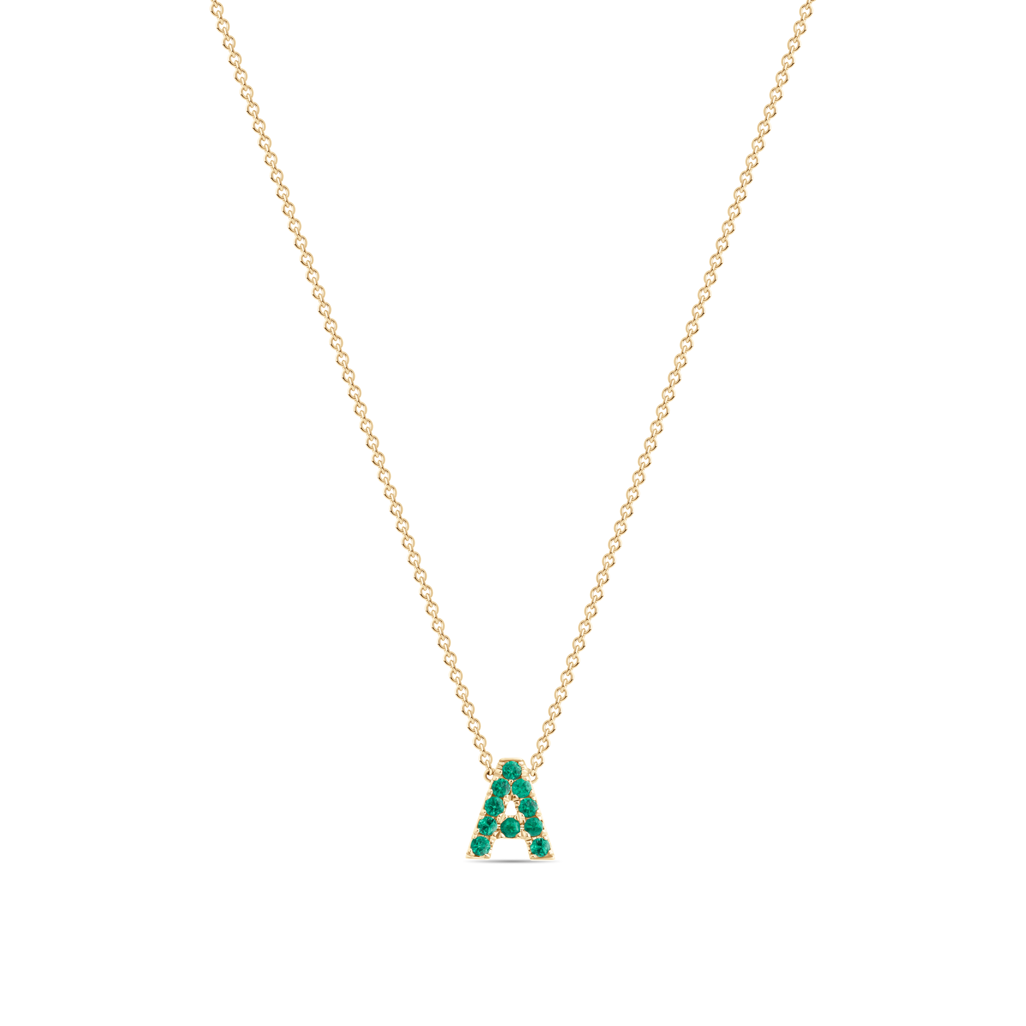 Petit Gemstone Letter Necklace