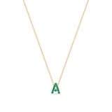 Petit Gemstone Letter Necklace