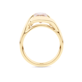 Champagne Diamond Swirl Ring