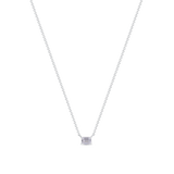 Emerald Cut East-West Pendant