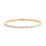 Classic North-South Oval Diamond Tennis Bracelet