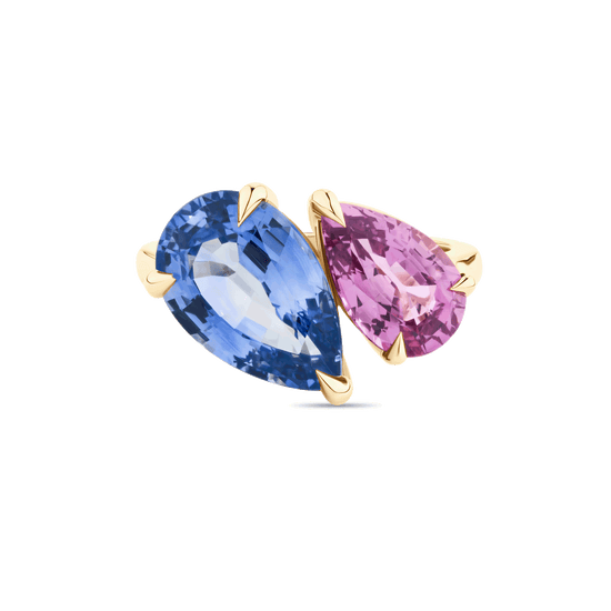 Toi et Moi Sapphire Ring in 18ct Gold