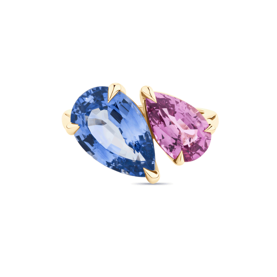 Toi et Moi Sapphire Ring in 18ct Gold