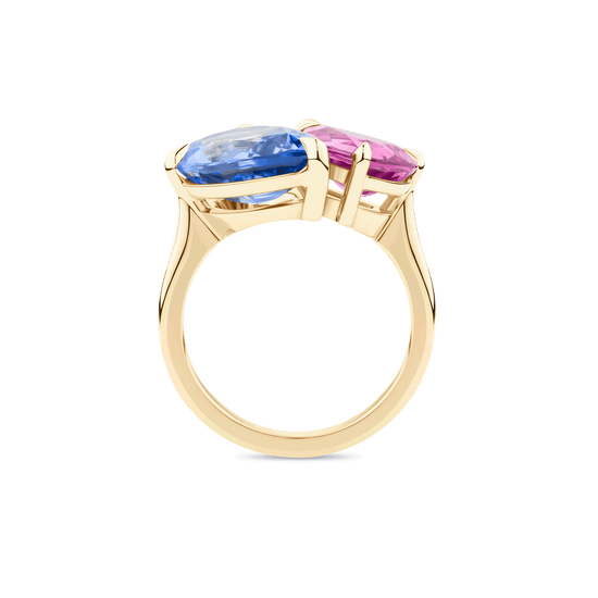 Toi et Moi Sapphire Ring in 18ct Gold