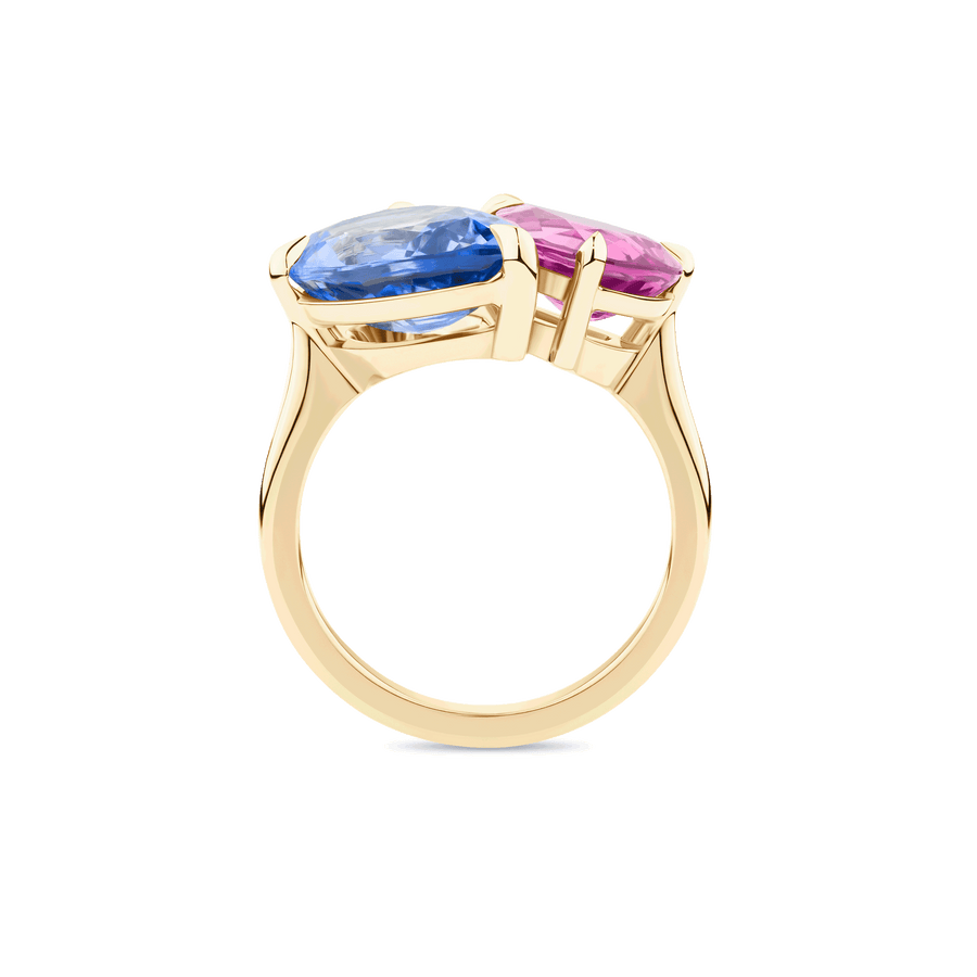 Toi et Moi Sapphire Ring in 18ct Gold