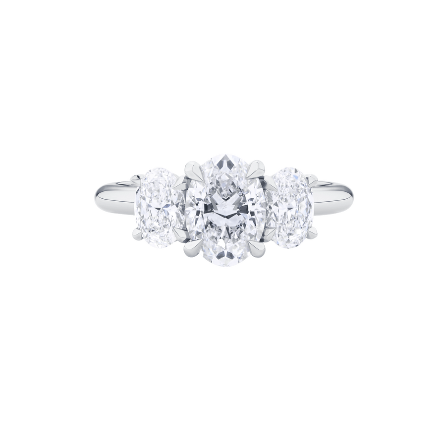 AG.31 | Oval Diamond Trilogy with Diamond Band