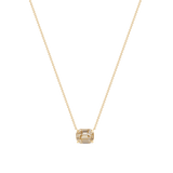Emerald Cut Zircon Pendant Necklace