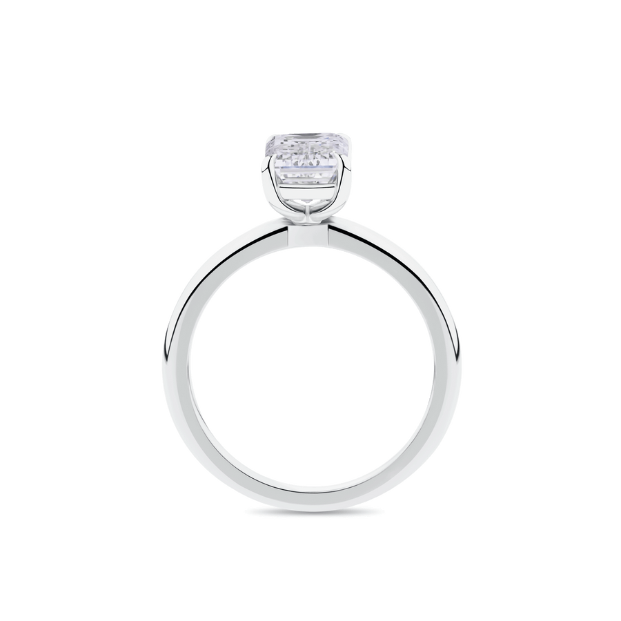 AG.08 | Emerald Cut Solitaire Engagement Ring