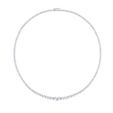 Tri Claw Graduated Tennis Necklace | Grand