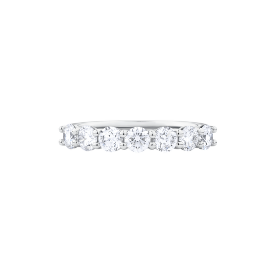 Round Brilliant Cut Diamond Eternity Band in 18ct White Gold