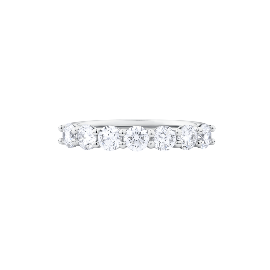 Round Brilliant Cut Diamond Eternity Band in 18ct White Gold