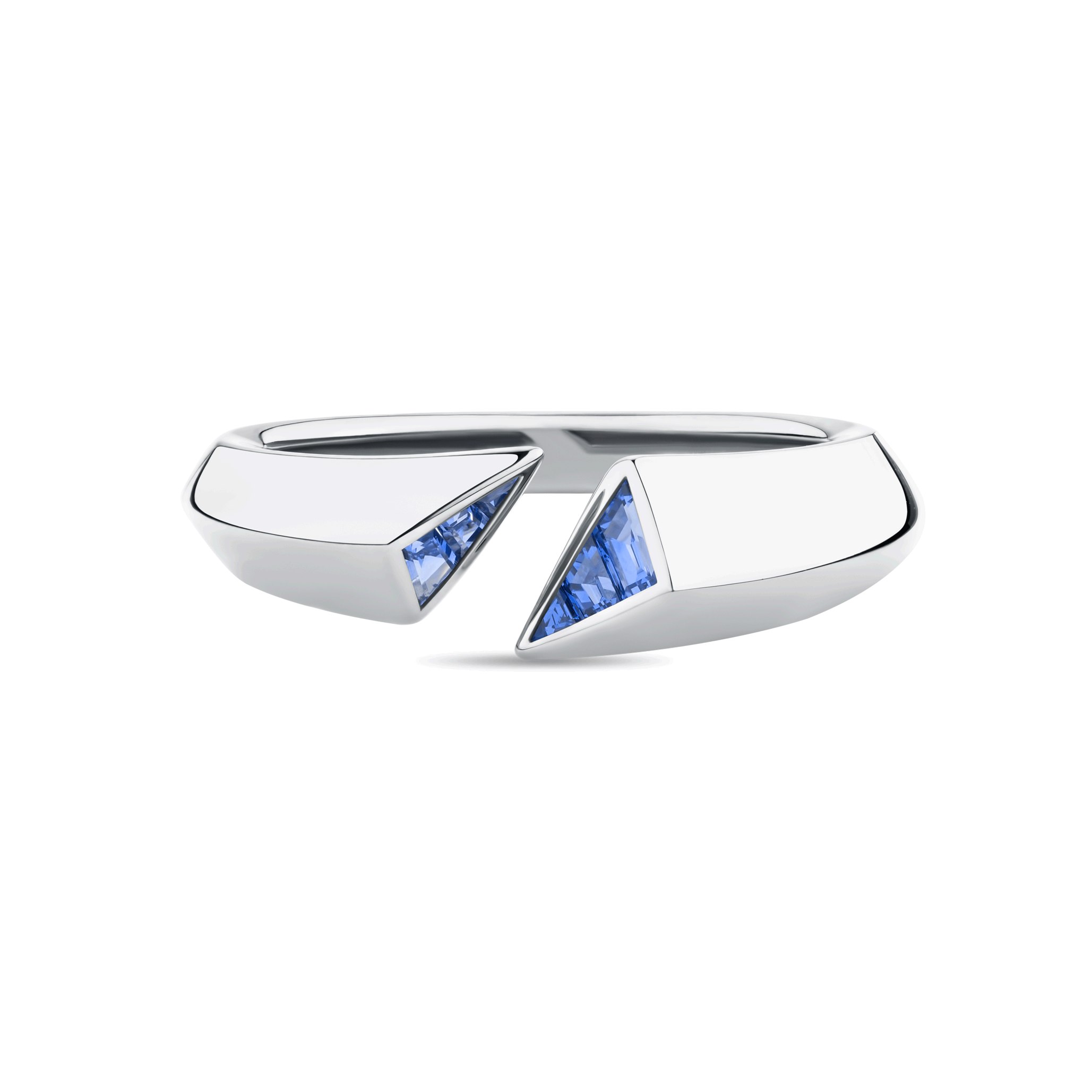 Sapphire Art Deco Band