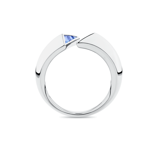 Sapphire Art Deco Band