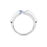 Sapphire Art Deco Band