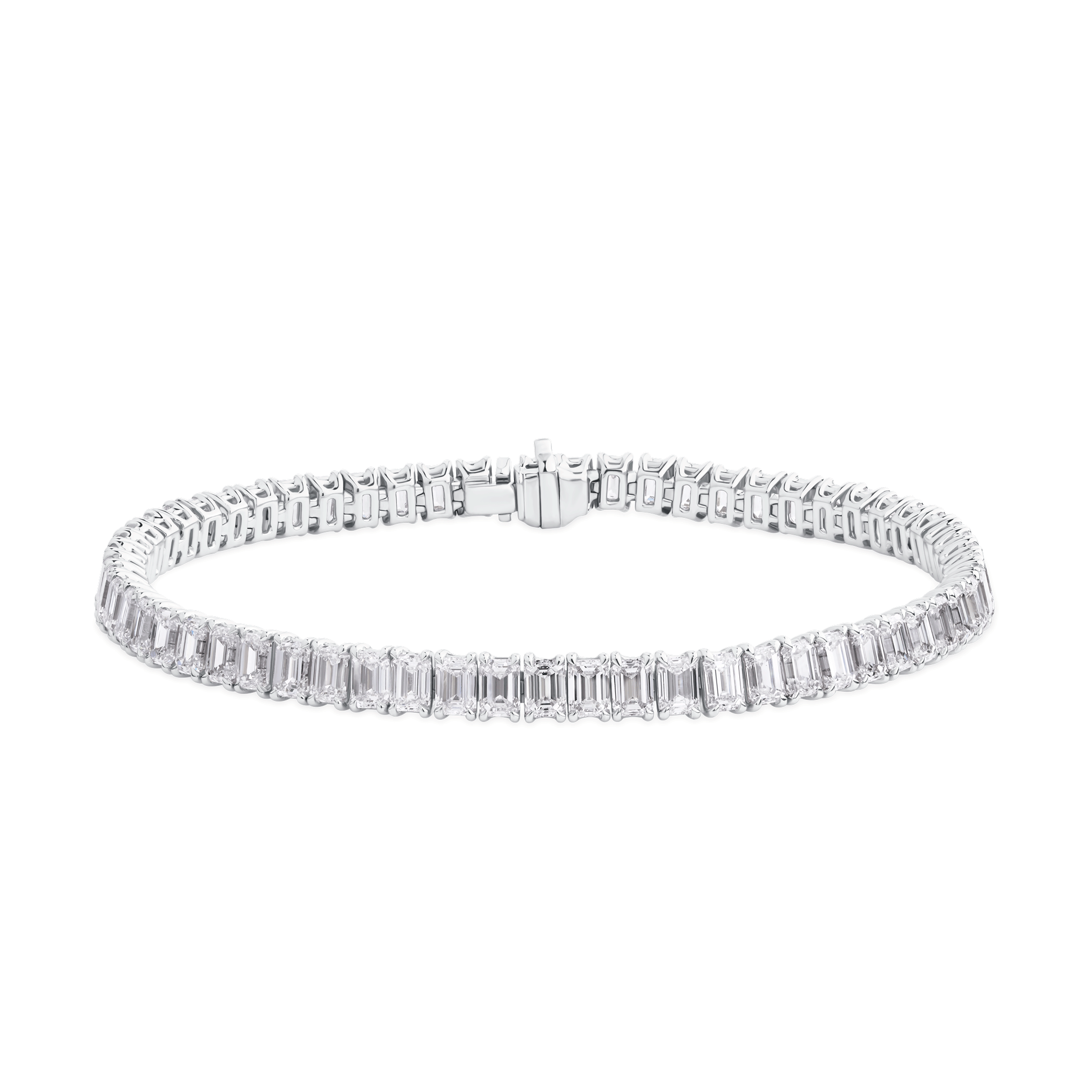Classic Emerald Cut Diamond Tennis Bracelet | Grand