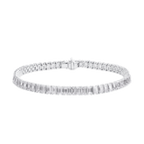 Classic Emerald Cut Diamond Tennis Bracelet | Grand