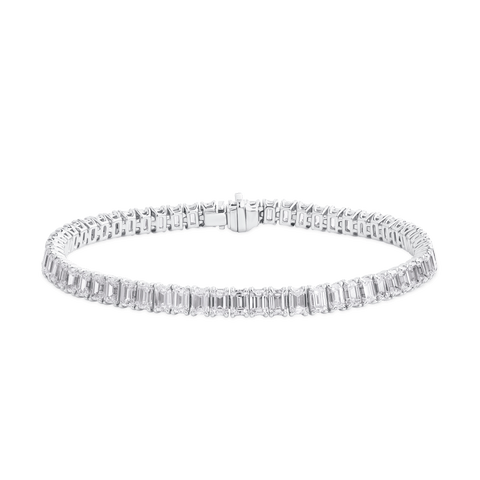 Classic Emerald Cut Diamond Tennis Bracelet | Grand