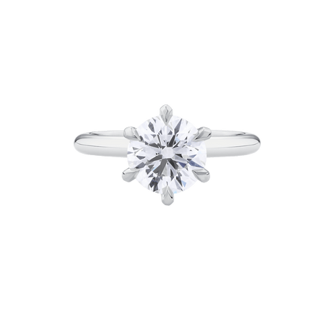 2ct Round Brilliant Cut Diamond Solitaire | Platinum