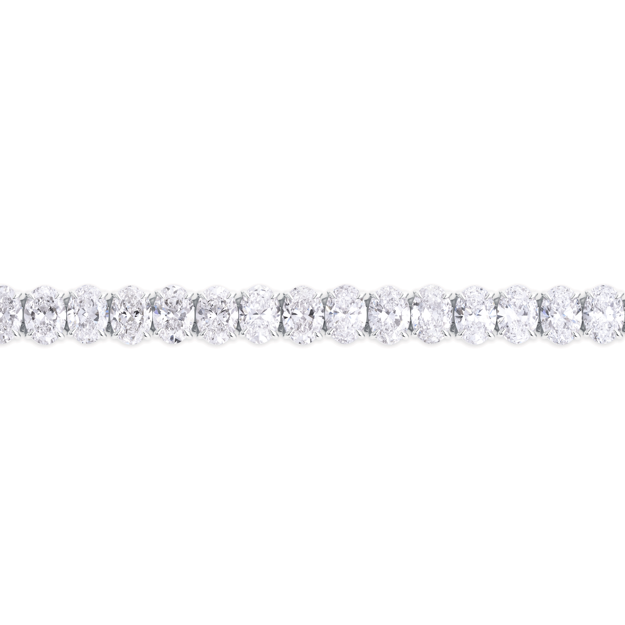 Showpiece Oval Cut Diamond Tennis Bracelet