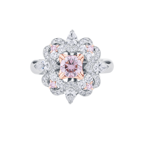 Art Nouveau-Style Cluster Ring
